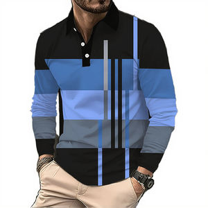 <span class=keywords><strong>Polo</strong></span> da <span class=keywords><strong>Uomo</strong></span> Personalizzabile con Logo, Design Senza Cuciture, Tessuto Traspirante di Alta Qualità, Asciugatura Rapida, Manica Corta per Golf - Product Image 3