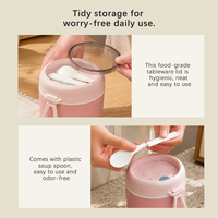 Tasse à petit-déjeuner isotherme Hong Ling en acier inoxydable 316/304 de 530 ml, facile à transporter pour une utilisation en extérieur
