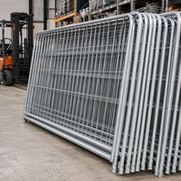 Clôture de chantier temporaire galvanisée de type australien de haute qualité, clôture de sécurité portable de 6 pieds pour balcon et bétail