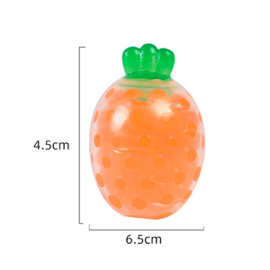 Hot Sale TPR Vegetables Carrot <b>Squishy</b> Stress Balls Beads Filling Slow Return Hand Exercise Squeeze Stress Relieve Toys for Kids - Product Image 6
