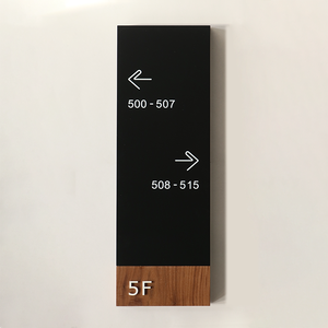Ezd khách sạn wayfinding Hệ thống thiết kế trong nhà Directional wayfinding dấu hiệu xây dựng căn hộ cửa số cho khách sạn cửa dấu hiệu - Product Image 5