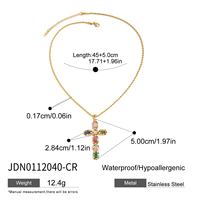 Collier pour femme en acier inoxydable avec pendentif hexagonal en nacre, thème amour délicat, avec croix gravée et cordon coloré