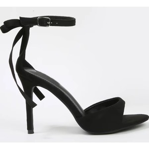 Fashion Elegant Party Shoes Open Toe Slingback Back Heel with Bow Tassel Thin High Heel Retro Style for Women - Product Image 5