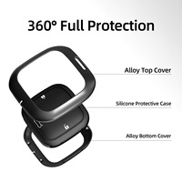 Étui de protection intelligent pour clé de voiture Chang'an en alliage de zinc, carré, anti-rayures, avec boucle