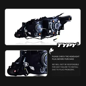 ไฟหน้ารถยนต์ TYPY สำหรับปี 2015-2018 12V 8000K อัพเกรด ปรับแต่งใหม่ ไฟ DRL แบบไดนามิก ไฟเลี้ยว LED อุปกรณ์ตกแต่งรถยนต์ - Product Image 4