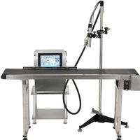 Impresora de codificación automática de uso en fábrica de alimentos WAISU, impresora de inyección de tinta continua en línea Industrial CIJ para bolsa de embalaje, caja, fecha, serie