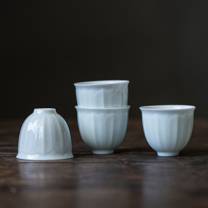 Chinese Style Porcelain <b>Teacup</b> Small Round Kung Fu Tea Cup Aroma Gathering Cup For Tea Tasting - Product Image 3