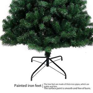 Árbol de Navidad de PVC de Alta Calidad con Escena Familiar de Lujo, Adornos para el Hogar, Soporte de Hierro Encriptado, Material Metálico - Product Image 5