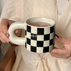 Taza Gruesa Personalizable <span class=keywords><strong>de</strong></span> Estilo Retro con Diseño <span class=keywords><strong>de</strong></span> Salpicaduras <span class=keywords><strong>de</strong></span> Pintura y Cuadros, Taza <span class=keywords><strong>de</strong></span> Café <span class=keywords><strong>de</strong></span> Cerámica <span class=keywords><strong>para</strong></span> Chicas - Product Image 5