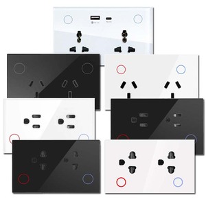 Soket pintar tipe Uk Universal, soket dinding pintar Zigbee dengan Usb, Remote Control rumah pintar - Product Image 1
