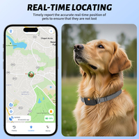 Collier Connecté pour Animaux Haute Précision 4G WiFi GPS, Étanche, Suivi en Temps Réel et Moniteur de Santé, Traceur GPS Intelligent pour Chien avec Application