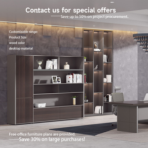 Lớn Tủ hồ sơ nội thất văn phòng cao cấp hiện đại MDF rắn gỗ văn phòng lưu trữ tập tin tủ gỗ vừa tập tin tủ - Product Image 6