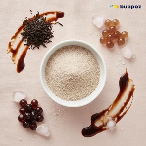Poudre de thé au lait au sucre roux 1kg Sac Halal HACCP pour les magasins de bubble tea et de thé au lait Marque privée - Product Image 5