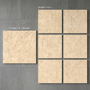 Azulejos de Porcelana Esmaltada Brillante Apollo Beige 800x800mm, Colección Elegante de Pisos de Mármol Beige - Product Image 4