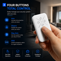 Pengendali Jarak Jauh Alarm Keamanan Nirkabel FSK 868MHz Sistem Alarm Rumah Pintar Kunci Fob Pengaktifan/Penonaktifan Kontrol SOS