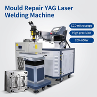 Mesin Las Laser Otomatis 2 Axis YAG untuk Produk Baja Tahan Karat & Perbaikan Cetakan Injeksi Presisi