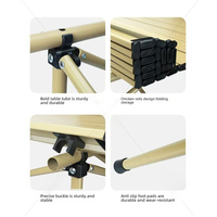 Table de pique-nique portable légère personnalisable pour cour extérieure facile à plier réglable pour le camping mobilier d'extérieur
