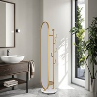 360 Degrés Rotatif Multi-Fonctionnel Sol Miroir Objectifs De Stockage Lentille Rotatif En Métal Maison Dressing Chambre Décoratif