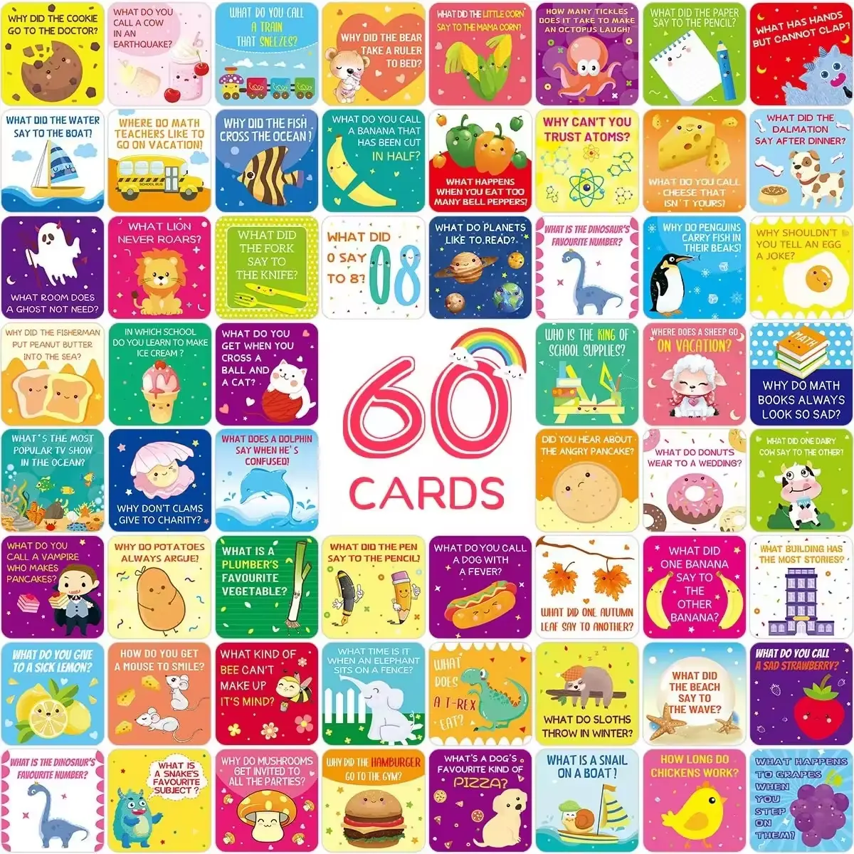 Grosir kartu hadiah anak-anak lucu catatan kotak makan siang inspirasional dan motivasi positif kartu afirmasi untuk anak-anak