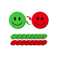 Lot de 25 aimants rouges et verts à double face avec points magnétiques colorés pour tableau blanc réfrigérateur bureau (aimants OUI NON)