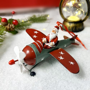 Adornos Colgantes de Navidad: Papá Noel, Alces y Aviones para Árbol de Navidad - Product Image 5