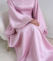 R-406 Abaya Luxe Oversize pour Femme Grande Taille Vêtement Islamique Motif Papillon Fabricant Accessoires Musulmans Traditionnels
