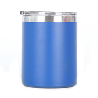 Gobelet isotherme sous vide en acier inoxydable 304 de 12 oz avec couvercle, tasse à double paroi pour le camping, garde au froid et au chaud