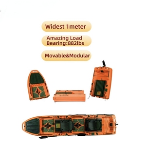<span class=keywords><strong>Kayak</strong></span> de Pesca Yak Outdoors de 14.6 pies, 3 Piezas Desmontables, con <span class=keywords><strong>Pedales</strong></span> Tándem, para 2 Personas, de Plástico HDPE Modular, con Doble Sistema de <span class=keywords><strong>Pedales</strong></span>, Resistente - Product Image 1