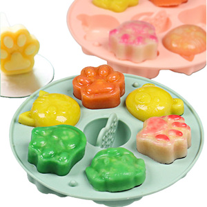 Chất lượng cao cấp thực phẩm Silicone 6 loại của DIY Baking bổ sung thực phẩm Khuôn mẫu công cụ nấu ăn - Product Image 1