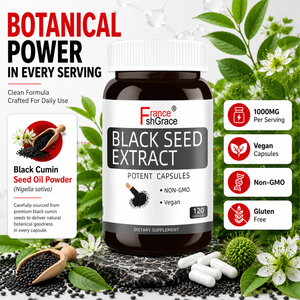 Customized Formula Black <b>Seed</b> Extract Capsules Support Brain Health and Immunity for Adults Herbal Black <b>Seed</b> Extract Supplement - Product Image 6