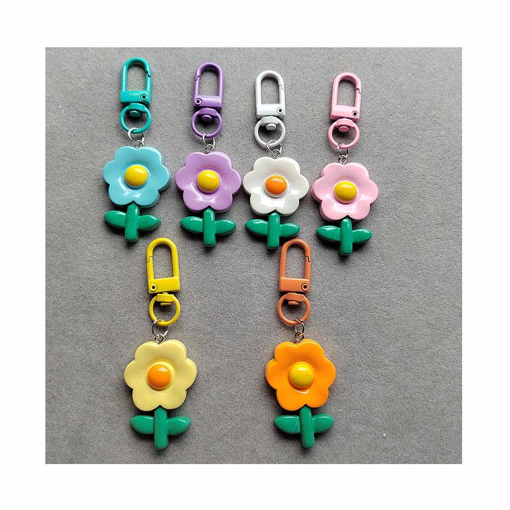 レジンチューリップキーホルダーペンダントヒマワリガール