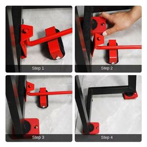 Professional Furniture Mover Lifter Wheel Durable Roller Bar Tool for <b>Moving</b> Heavy Stuffs Simple Style Transport Tool - Product Image 6