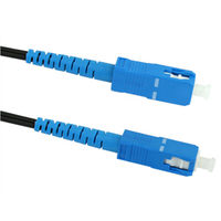 Kabel Serat Optik Tipe Bow Indoor 100 200 300 meter SM G657A Duplex SC UPC APC 2 Core Kabel Drop Fiber Optik FTTH Patch Cord