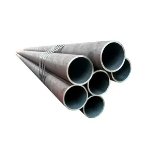 Tubo de aço carbono sem costura oco, grande diâmetro, redondo, resistente à corrosão, alta pressão, tubulação CS, óleo, água, gás, tubulação