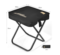 Tabouret Pliant Chaise D'extérieur En Métal Oxford Chaise De Jardin Design Moderne Camping Portable Pêche Pique-Nique Crayon Sac Petit Banc Train