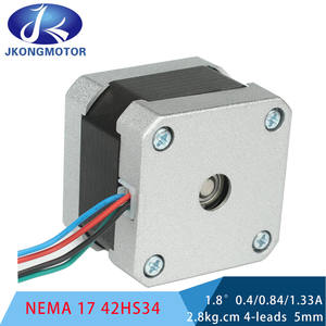<span class=keywords><strong>Motor</strong></span> paso <span class=keywords><strong>a</strong></span> paso <span class=keywords><strong>Nema</strong></span> <span class=keywords><strong>17</strong></span> DE 4 Plomo, JK42HS34-1304A-01F/ 1.3A, para impresora 3d, eje XYZ - Product Image 4