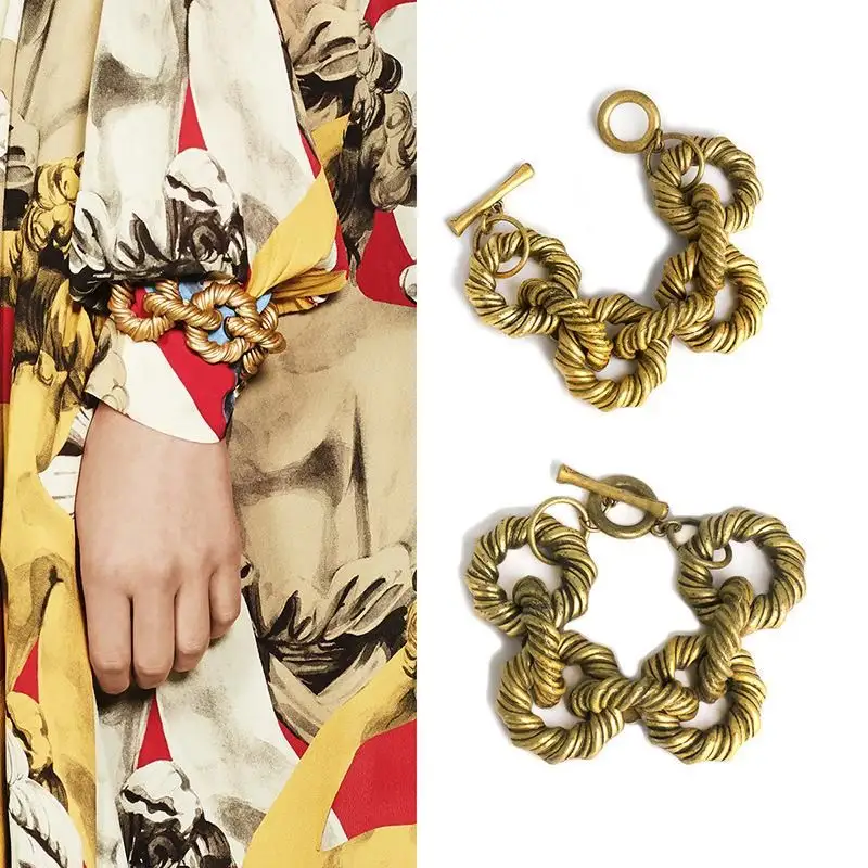 Fashion chain women Alloy bracelet jewelry Retro Wild Bracelet Chain necklace Accessories Simple Jewelry