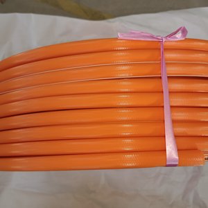 Tuyau <span class=keywords><strong>flexible</strong></span> en PVC pour nettoyage haute pression, <span class=keywords><strong>orange</strong></span>, double armature tressée, résistant à la torsion, service <span class=keywords><strong>de</strong></span> découpe sur mesure - Product Image 5