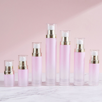 Lot de Bouteilles Cosmétiques Transparentes en Gros en Stock – Flacons Droits de 100 ml pour Eau, Lotion, et Essence avec Pompe Pulvérisatrice Imprimée