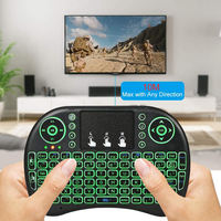 Miniteclado inalámbrico portátil i8 2,4G, con panel táctil y receptor USB, Control remoto para portátil, PC, tabletas, Mac, TV, Xbox, PS3