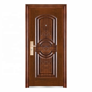 <span class=keywords><strong>Porte</strong></span> d'entrée résidentielle de style colonial moderne en acier fini avec un design décoratif pour les hôtels - Product Image 1