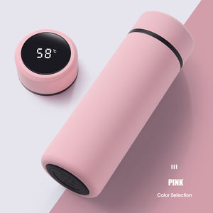 กระติกน้ำสแตนเลสดิจิตอลสุญญากาศ350มล. พร้อมจอแสดงอุณหภูมิ LED สำหรับธุรกิจกำหนดเองได้ - Product Image 1