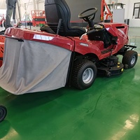 Tondeuse autoportée à essence 23 CV avec transmission hydrostatique, système de broyage multicoupe, démarrage électrique, siège confortable et éclairage LED