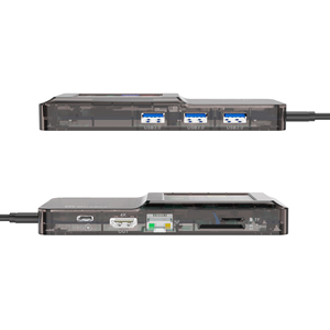 H1สถานีเชื่อมต่อ <span class=keywords><strong>USB</strong></span>-C พร้อมสตรีมเด็ค-หน้าจอ2.4 ", 100W PD, 4K, LAN, SD/TF, Touch Bar-เหมาะสำหรับผู้สร้างและใช้ในสำนักงาน - Product Image 3