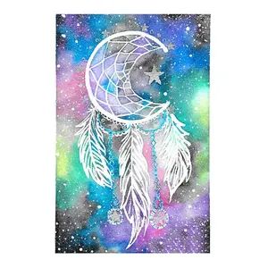 Crystal 5d Diamond Painting White Dream Catcher Wind Chime Diamond Embroidery Art Canvas Picture Home Decor Wall