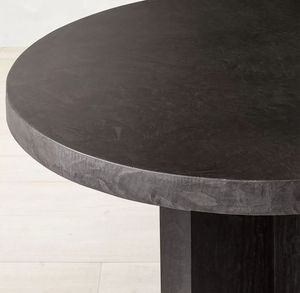 Mesa de Comedor para Jardín, Mesa de Comedor para Patio Exterior, Mesa de Comedor Redonda de Hormigón - Product Image 3