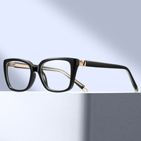 MS 81709 Nouvelles lunettes anti-lumière bleue pour femmes, monture géométrique, finition minimaliste, texture de monture lisse, lunettes polyvalentes