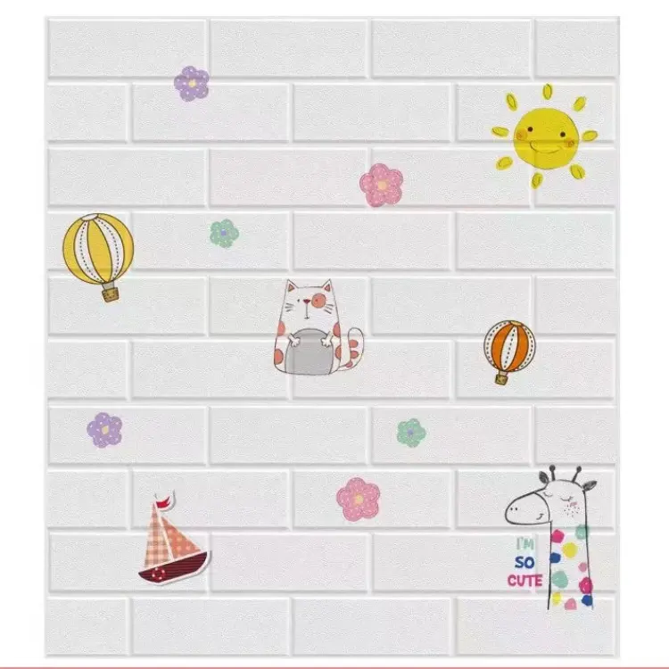 Brick pattern tape adhesive wall stickers living room bedroom porch XPE foam wall panels