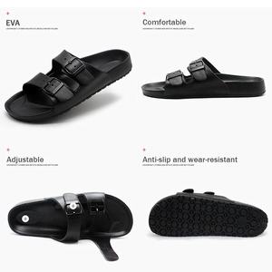 Sandales d'été légères personnalisées en EVA pour hommes et femmes, à double boucle, décontractées, tendance, confortables, pour couple, vente en gros - Product Image 3
