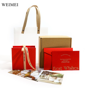 Custom Logo Magnetic Necklace Jewelry Gift Box with <b>Ribbon</b> and Gift Card Luxury Branded Paper Packaging - Product Image 1